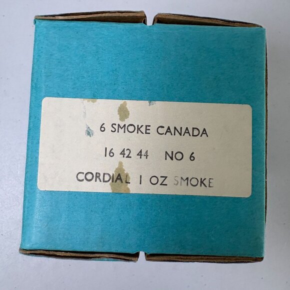 Kastrup Holmegaard Canada Smoked Shot Cordial Glass Set of 6 Box 1oz Denmark - Picture 8 of 8